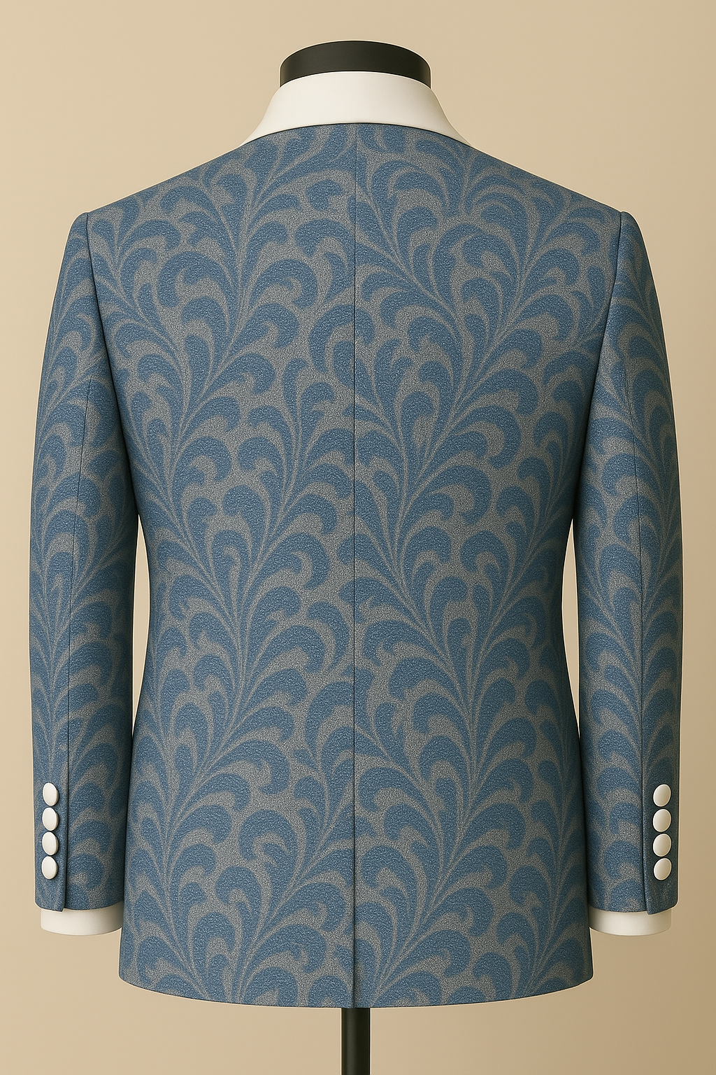 Blue Opus Double Breasted Shawl Lapel