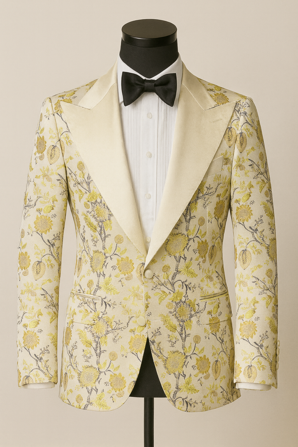 Ivory Flower Dinner Jacket