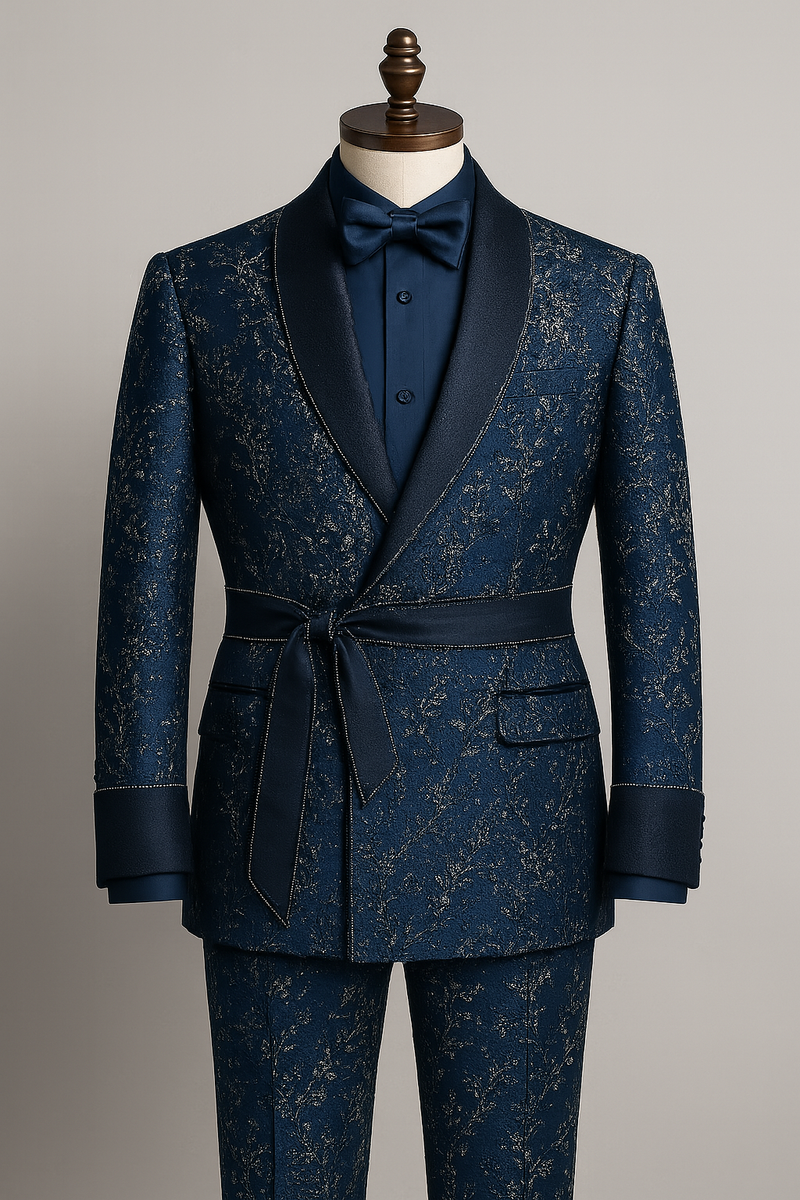 Rocksteady Navy Jacquard Tuxedo