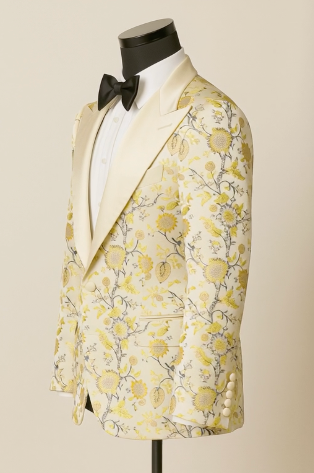 Ivory Flower Dinner Jacket