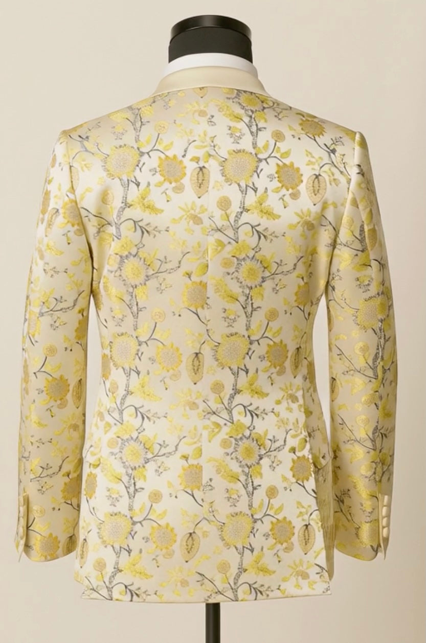 Ivory Flower Dinner Jacket
